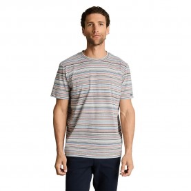 Тениска Tom tailor 1050178 T-shirt - Grey (White Orange Multicolor Stripe) тениска,мъжки,тениски,дамски,тениски,tom,tailor,1050178,t,shirt,grey,(white,orange,multicolor,stripe)