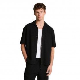 Риза с къс ръкав Tom tailor 1050367 short sleeve shirt - Black (Deep Black) риза,с,къс,ръкав,дамски,ризи,мъжки,ризи,tom,tailor,1050367,short,sleeve,shirt,black,(deep,black)