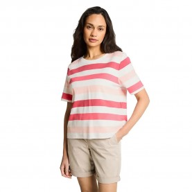 Тениска Tom tailor 1050426 T-shirt - Pink (Coral Offwhite Stripe) тениска,мъжки,тениски,дамски,тениски,tom,tailor,1050426,t,shirt,pink,(coral,offwhite,stripe)