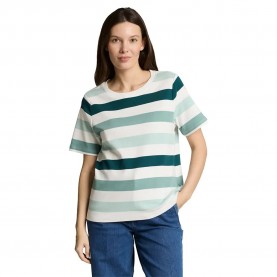 Тениска Tom tailor 1050426 short sleeve T-shirt - White (White Mint Bold Stripe) тениска,мъжки,тениски,дамски,тениски,tom,tailor,1050426,short,sleeve,t,shirt,white,(white,mint,bold,stripe)