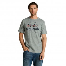 Тениска Tom tailor 1050602 T-shirt - Green (Green Navy Injected) тениска,мъжки,тениски,дамски,тениски,tom,tailor,1050602,t,shirt,green,(green,navy,injected)