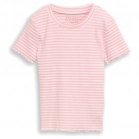 Тениска Tom tailor 1050648 T-shirt - Pink (Pink White Stripe) тениска,мъжки,тениски,дамски,тениски,tom,tailor,1050648,t,shirt,pink,(pink,white,stripe)