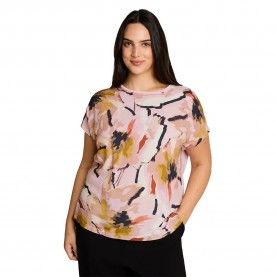 Тениска Tom tailor 1050877 short sleeve T-shirt - Multicolor (Big Abstract Flower Print) тениска,мъжки,тениски,дамски,тениски,tom,tailor,1050877,short,sleeve,t,shirt,multicolor,(big,abstract,flower,print)