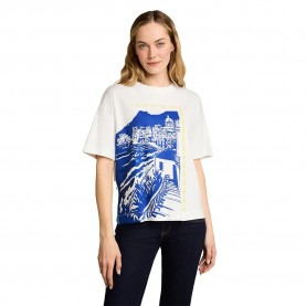 Тениска Tom tailor 1051203 short sleeve T-shirt - White (Whisper White) тениска,мъжки,тениски,дамски,тениски,tom,tailor,1051203,short,sleeve,t,shirt,white,(whisper,white)