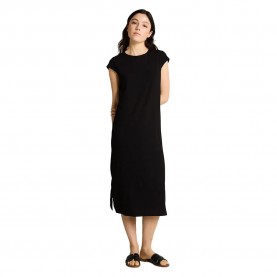 Рокля Tom tailor 1051973 short sleeve dress - Black (Deep Black) рокля,дамски,поли,и,рокли,tom,tailor,1051973,short,sleeve,dress,black,(deep,black)