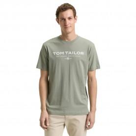 тениска,мъжки,тениски,дамски,тениски,tom,tailor,cotton,logo,print,short,sleeve,t,shirt,green,(greyish,shadow,olive)