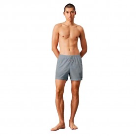 Бански гащета Calvin klein Essential Medium swimming shorts - Grey (Quarry) бански,гащета,мъжки,бански,костюми,calvin,klein,essential,medium,swimming,shorts,grey,(quarry)