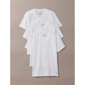 Calvin klein LV00NB4186 short sleeve V neck base layer 3 units - White (White) мъжко,бельо,calvin,klein,lv00nb4186,short,sleeve,v,neck,base,layer,3,units,white,(white)