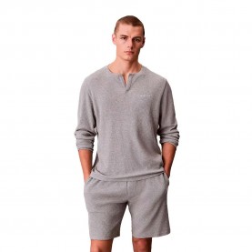 тениска,мъжки,пижами,calvin,klein,lv00nm2907,long,sleeve,pyjama,t,shirt,grey,(grey,heather)