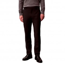 панталони,мъжки,панталони,calvin,klein,lv14le415g,slim,fit,dress,pants,brown,(charcoal,heather)