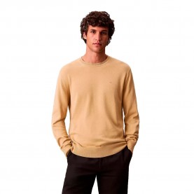 блуза,мъжки,пуловери,calvin,klein,supima,sweater,brown,(pyramid,gold)