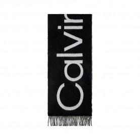 шал,ръкавици,шапки,и,шалове,calvin,klein,bold,logo,scarf,black,(black)