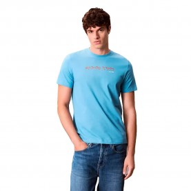 Тениска Calvin klein jeans 30S short sleeve T-shirt - Blue (Blue Steam) тениска,мъжки,тениски,дамски,тениски,calvin,klein,jeans,30s,short,sleeve,t,shirt,blue,(blue,steam)