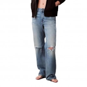 Дънки Calvin klein jeans 90´S LV047B918G Straight Fit jeans - Blue (Gold Dust) дънки,дамски,панталони,calvin,klein,jeans,90´s,lv047b918g,straight,fit,jeans,blue,(gold,dust)