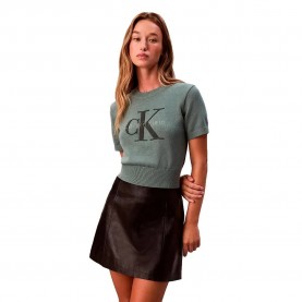 Блуза Calvin klein jeans LV044E306G sweater - Green (Autumn Green) блуза,дамски,пуловери,дамски,плетени,дрехи,calvin,klein,jeans,lv044e306g,sweater,green,(autumn,green)