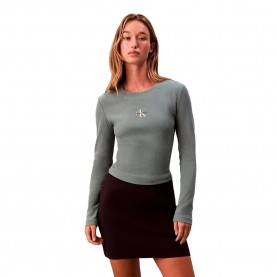 Дънки Calvin klein jeans LV047A803G long sleeve top - Green (Autumn Green) дънки,дамски,топове,calvin,klein,jeans,lv047a803g,long,sleeve,top,green,(autumn,green)