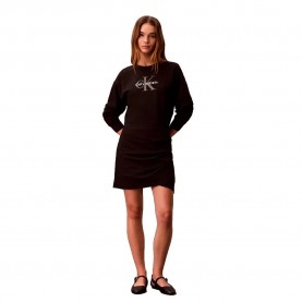 Дънки Calvin klein jeans LV047E224G dress - Black (Black) дънки,дамски,поли,и,рокли,calvin,klein,jeans,lv047e224g,dress,black,(black)