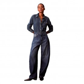 Дънки Calvin klein jeans LV047E737G Barrel high waist jeans - Blue (Midnight Odyssey) дънки,дамски,панталони,calvin,klein,jeans,lv047e737g,barrel,high,waist,jeans,blue,(midnight,odyssey)