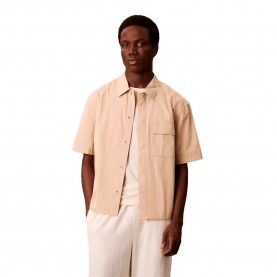 риза,с,къс,ръкав,мъжки,ризи,calvin,klein,jeans,lv04rc102g,short,sleeve,shirt,beige,(white,pepper)