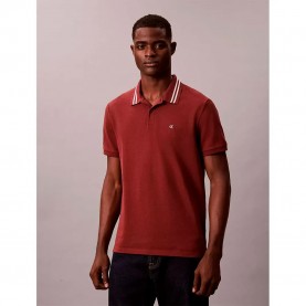 дънки,мъжки,блузи,с,яка,calvin,klein,jeans,lv04rc276g,short,sleeve,polo,red,(mocha,moment)