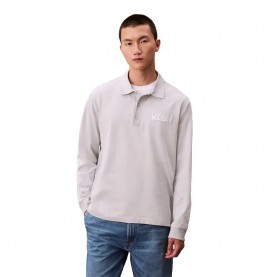 дънки,дамски,блузи,с,яка,мъжки,блузи,с,яка,calvin,klein,jeans,lv04rd227g,long,sleeve,polo,grey,(quiet,grey)