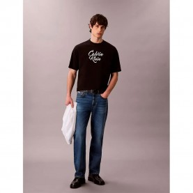 Тениска Calvin klein jeans LV04RD801G short sleeve T-shirt - Black (Black) тениска,мъжки,тениски,дамски,тениски,calvin,klein,jeans,lv04rd801g,short,sleeve,t,shirt,black,(black)