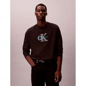 Тениска Calvin klein jeans LV04RE257G long sleeve T-shirt - Brown / Black (Black) тениска,мъжки,тениски,дамски,тениски,calvin,klein,jeans,lv04re257g,long,sleeve,t,shirt,brown,black,(black)