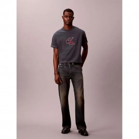 тениска,мъжки,тениски,дамски,тениски,calvin,klein,jeans,lv04re815g,short,sleeve,t,shirt,grey,(harlem,night,blue)