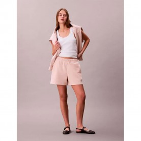 дънки,дамски,панталони,calvin,klein,jeans,monologo,french,terry,sweat,shorts,beige,(buff,beige)