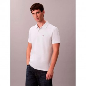 дънки,мъжки,блузи,с,яка,calvin,klein,jeans,monogram,short,sleeve,polo,white,(white,white)