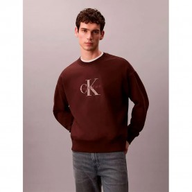 блуза,мъжки,пуловери,calvin,klein,jeans,premium,relaxed,fit,sweatshirt,brown,(rich,brown)