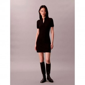дънки,дамски,поли,и,рокли,calvin,klein,jeans,sporty,short,sleeve,short,dress,black,(black)