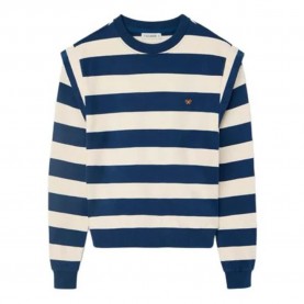 блуза,дамски,блузи,silbon,2041102153,striped,shoulder,pads,sweatshirt,blue,(blue)