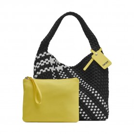 чанта,за,през,рамо,всички,чанти,dkny,giselle,hobo,shoulder,bag,yellow,black,(black,marshmallow)