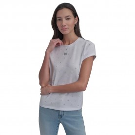 тениска,мъжки,тениски,дамски,тениски,dkny,rhinestones,crew,short,sleeve,t,shirt,white,(white)