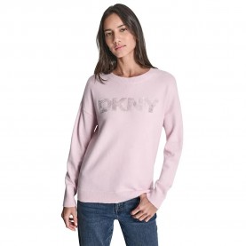 блуза,мъжки,пуловери,дамски,пуловери,dkny,sequin,logo,embellis,sweater,pink,(pink,moon,lt,silver)