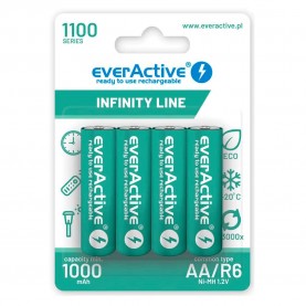 батерии,everactive,infinity,line,ni,mh,r03,1100mah,rechargeable,battery,clear,(white)