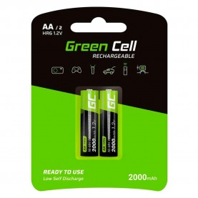 Green cell GR06 Rechargeable Battery - Clear (Black/Green) батерии,green,cell,gr06,rechargeable,battery,clear,(black,green)