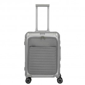 Travelite Next 4W s frontpocket 41L trolley bag refurbished - Grey / Silver (Silver / Silver) куфари,travelite,next,4w,s,frontpocket,41l,trolley,bag,refurbished,grey,silver,(silver,silver)