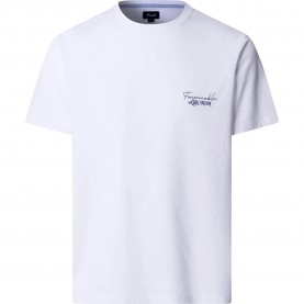 Тениска Façonnable Baie Des Anges short sleeve T-shirt - White (White) тениска,мъжки,тениски,дамски,тениски,façonnable,baie,des,anges,short,sleeve,t,shirt,white,(white)