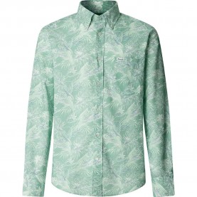 риза,с,дълъг,ръкав,дамски,ризи,мъжки,ризи,façonnable,tropical,long,sleeve,shirt,green,(jetty,blue)