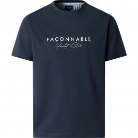 Тениска Façonnable Yacht Club short sleeve T-shirt - Blue (Marine Blue) тениска,мъжки,тениски,дамски,тениски,façonnable,yacht,club,short,sleeve,t,shirt,blue,(marine,blue)