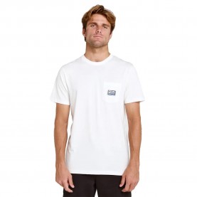 Тениска Rip curl Streamline Pocket Badge short sleeve T-shirt - White (Bone) тениска,мъжки,тениски,дамски,тениски,rip,curl,streamline,pocket,badge,short,sleeve,t,shirt,white,(bone)
