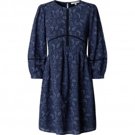 Рокля Pepe jeans Barbara long sleeve midi dress - Blue (Union Blue) рокля,дамски,поли,и,рокли,pepe,jeans,barbara,long,sleeve,midi,dress,blue,(union,blue)