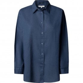 риза,с,дълъг,ръкав,дамски,ризи,мъжки,ризи,pepe,jeans,bernadette,long,sleeve,shirt,blue,(deep,sea,blue)