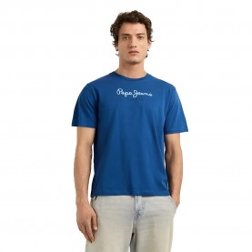 Тениска Pepe jeans Eggo short sleeve T-shirt - Blue (Ink Blue) тениска,мъжки,тениски,дамски,тениски,pepe,jeans,eggo,short,sleeve,t,shirt,blue,(ink,blue)