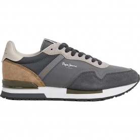 Маратонки Pepe jeans Hailon Basic trainers - Grey (Steel Grey) маратонки,мъжки,маратонки,дамски,маратонки,pepe,jeans,hailon,basic,trainers,grey,(steel,grey)