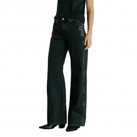 Pepe jeans Lina Studs Wide Leg jeans - Blue (Denim) мъжки,панталони,дамски,панталони,pepe,jeans,lina,studs,wide,leg,jeans,blue,(denim)