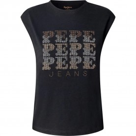 Тениска Pepe jeans Lujan sleeveless T-shirt - Black (Black) тениска,мъжки,тениски,дамски,тениски,pepe,jeans,lujan,sleeveless,t,shirt,black,(black)
