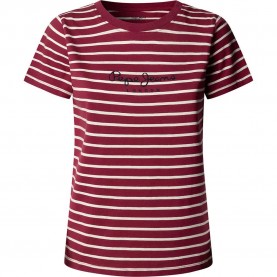 тениска,мъжки,тениски,дамски,тениски,pepe,jeans,mae,striped,short,sleeve,t,shirt,red,(cranberry,pink)